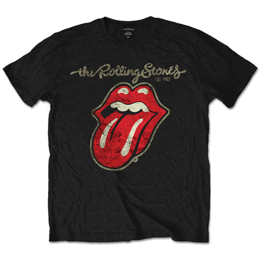 The Rolling Stones Plastered Tongue [T-Shirt] - Rock Band Apparel