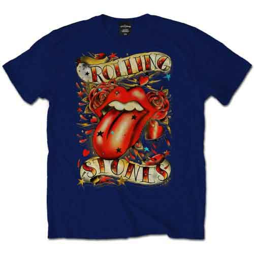 The Rolling Stones Tongue & Stars [T-Shirt] - Rock Band Apparel