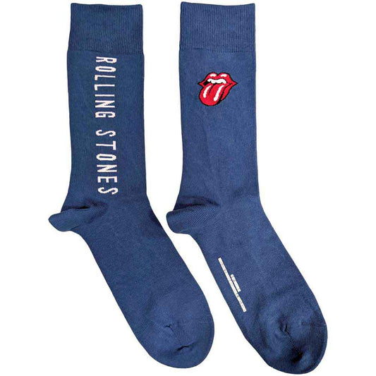 The Rolling Stones Vertical Tongue [Socks] Blue