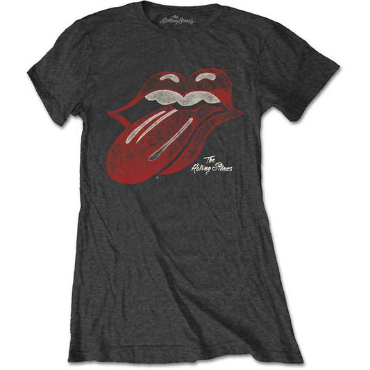 The Rolling Stones Vintage Tongue Logo [T-Shirt] - Rock Band Apparel