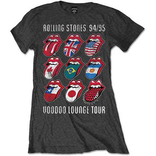 The Rolling Stones Voodoo Lounge Tongues [T-Shirt] Grey