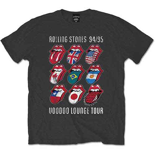 The Rolling Stones Voodoo Lounge Tongues [T-Shirt] Grey