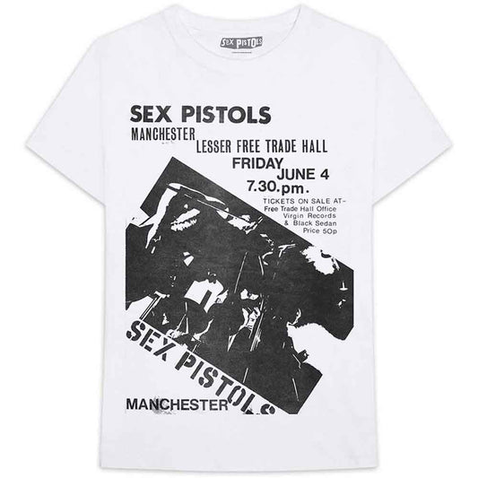 The Sex Pistols Manchester Flyer [T-Shirt] - Rock Band Apparel