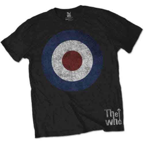 The Who Target Distressed [T-Shirt] Black