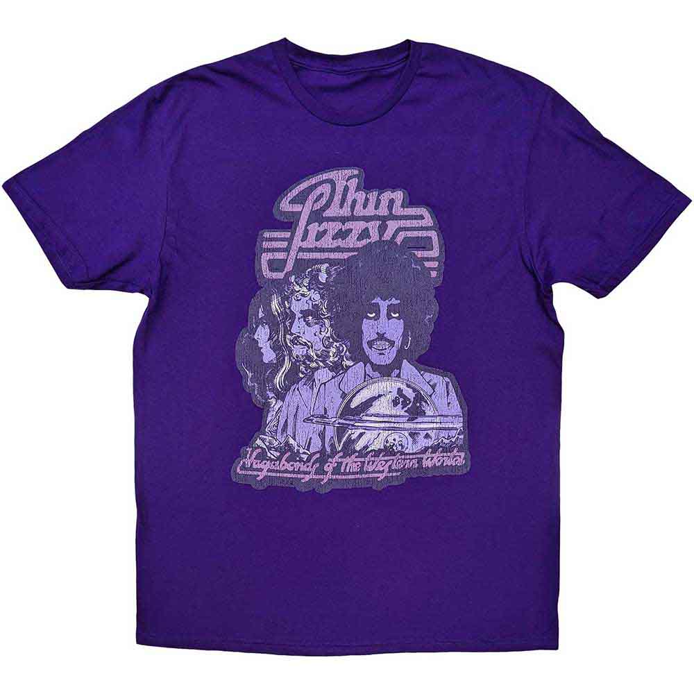 Thin Lizzy Vagabonds of the Western World Mono Distressed [T-Shirt] - Rock Band Apparel