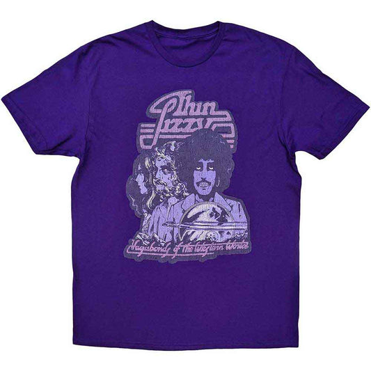 Thin Lizzy Vagabonds of the Western World Mono Distressed [T-Shirt] Purple