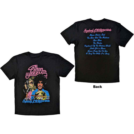 Thin Lizzy Vagabonds of the Western World Tracklist [T-Shirt] - Rock Band Apparel