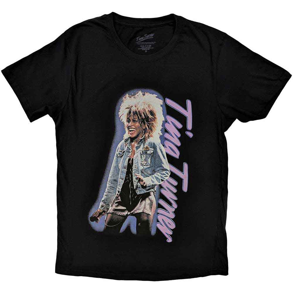 Tina Turner Vertical Logo [T-Shirt] Black