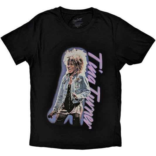 Tina Turner Vertical Logo [T-Shirt] Black