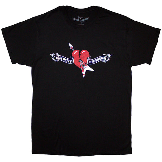 Tom Petty & The Heartbreakers Heart Logo [] Black