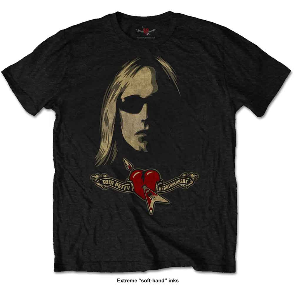 Tom Petty & The Heartbreakers Shades & Logo [T-Shirt] - Rock Band Apparel