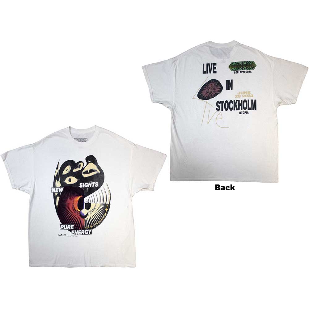 Travis Scott Summer Run 2023 Stockholm [T-Shirt] White