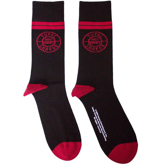 Tupac Circle Logo [Socks] Black