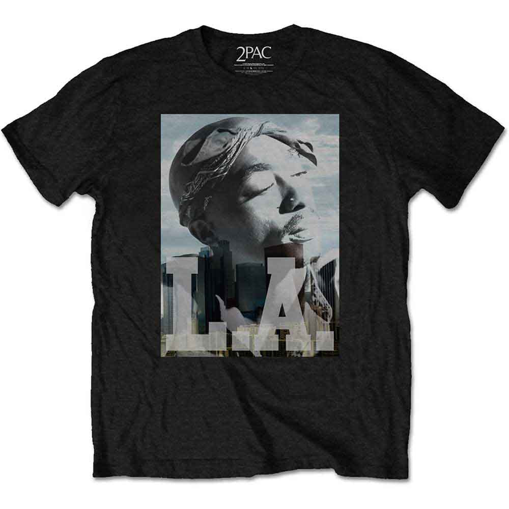 Tupac LA Skyline [T-Shirt] - Rock Band Apparel