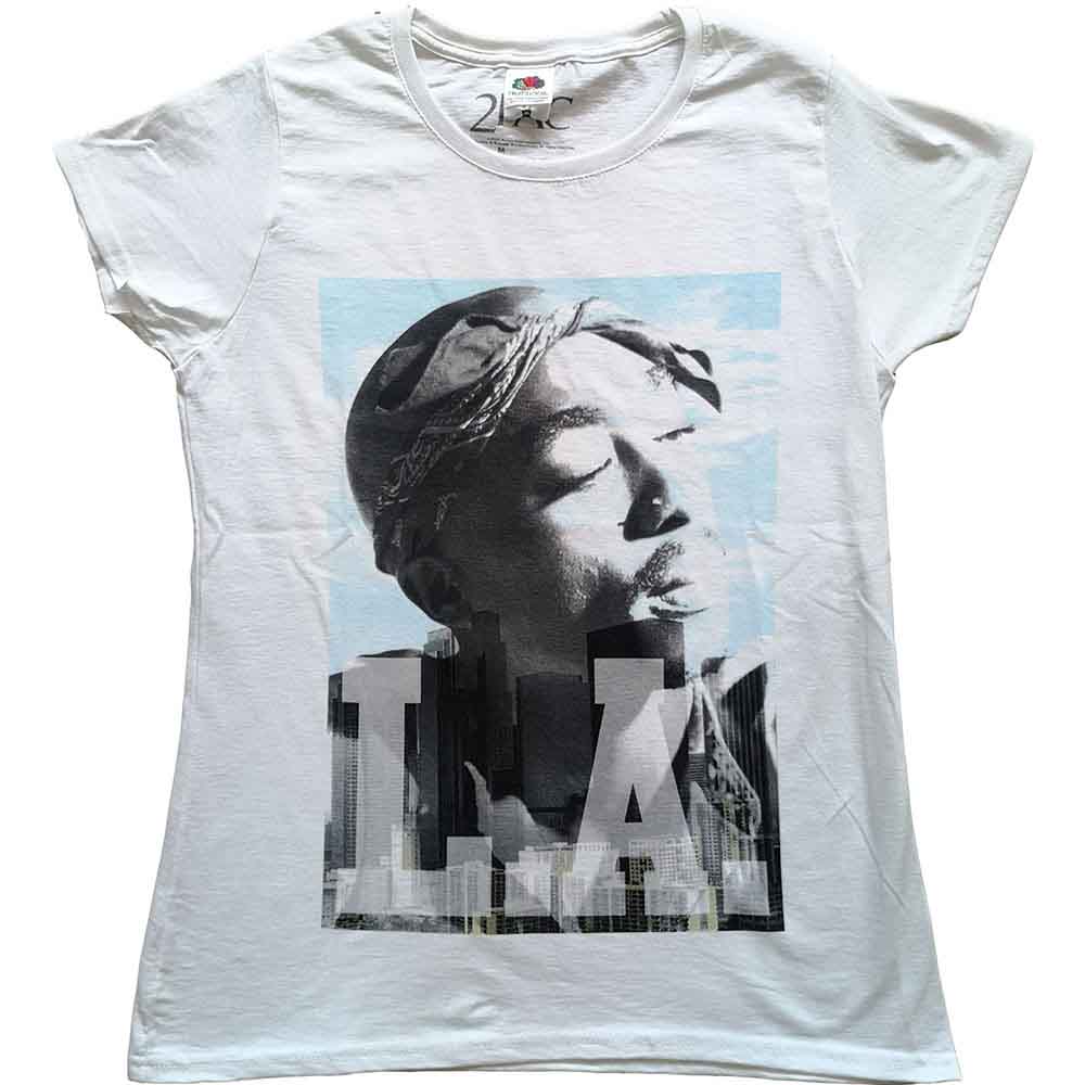 Tupac LA Skyline [T-Shirt] - Rock Band Apparel