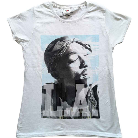 Tupac LA Skyline [T-Shirt] - Rock Band Apparel