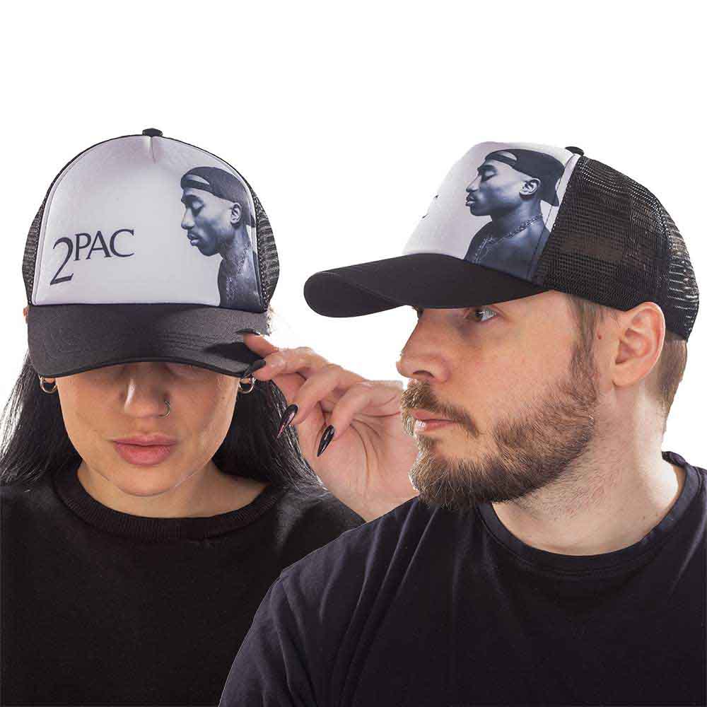 Tupac Profile Photo [Hat] Black, White
