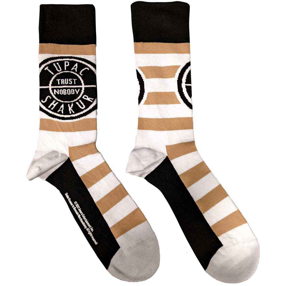 Tupac Trust Nobody [Socks] White