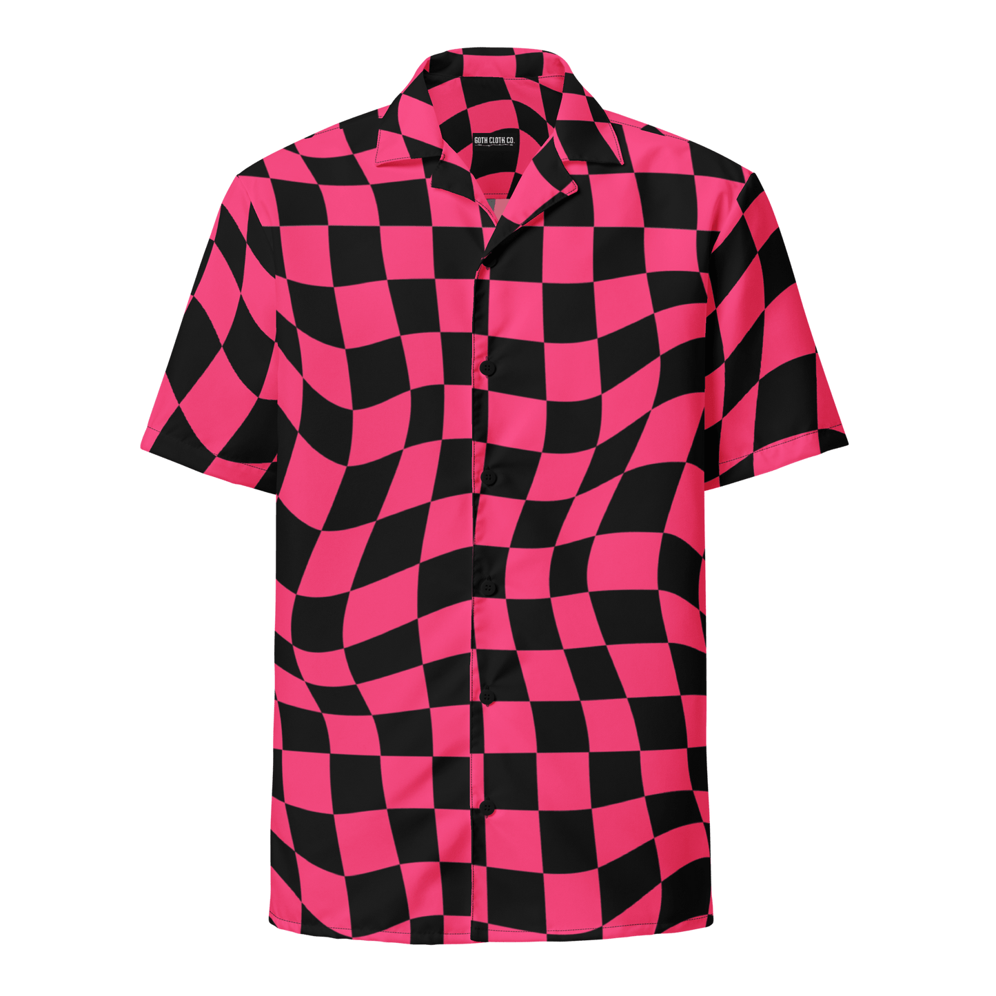 Twisted Tiles Checkerboard Button Up Shirt