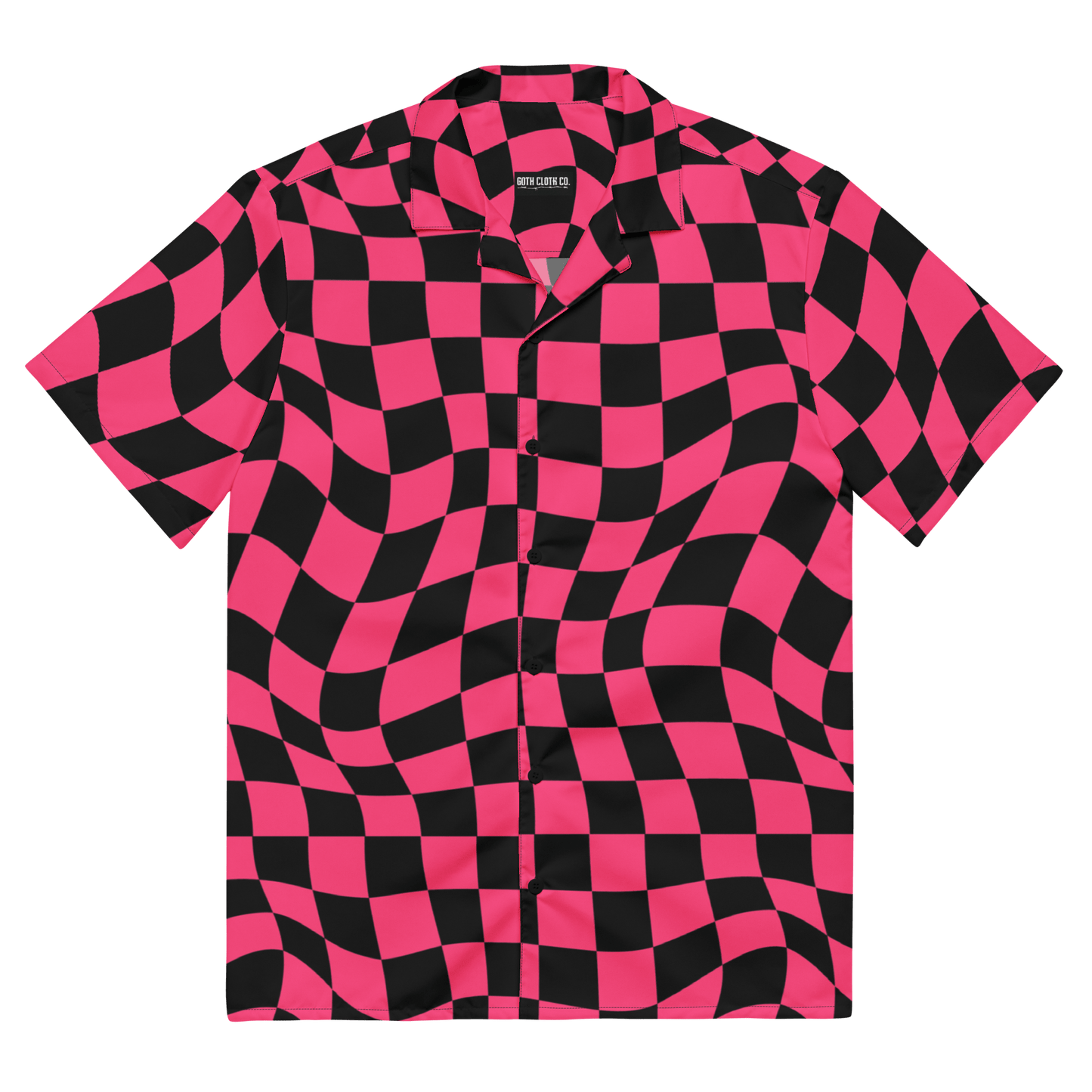 Twisted Tiles Checkerboard Button Up Shirt
