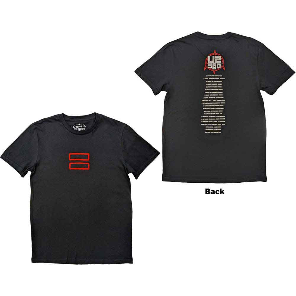 U2 360 Degree Tour 2010 Equals [T-Shirt] - Rock Band Apparel