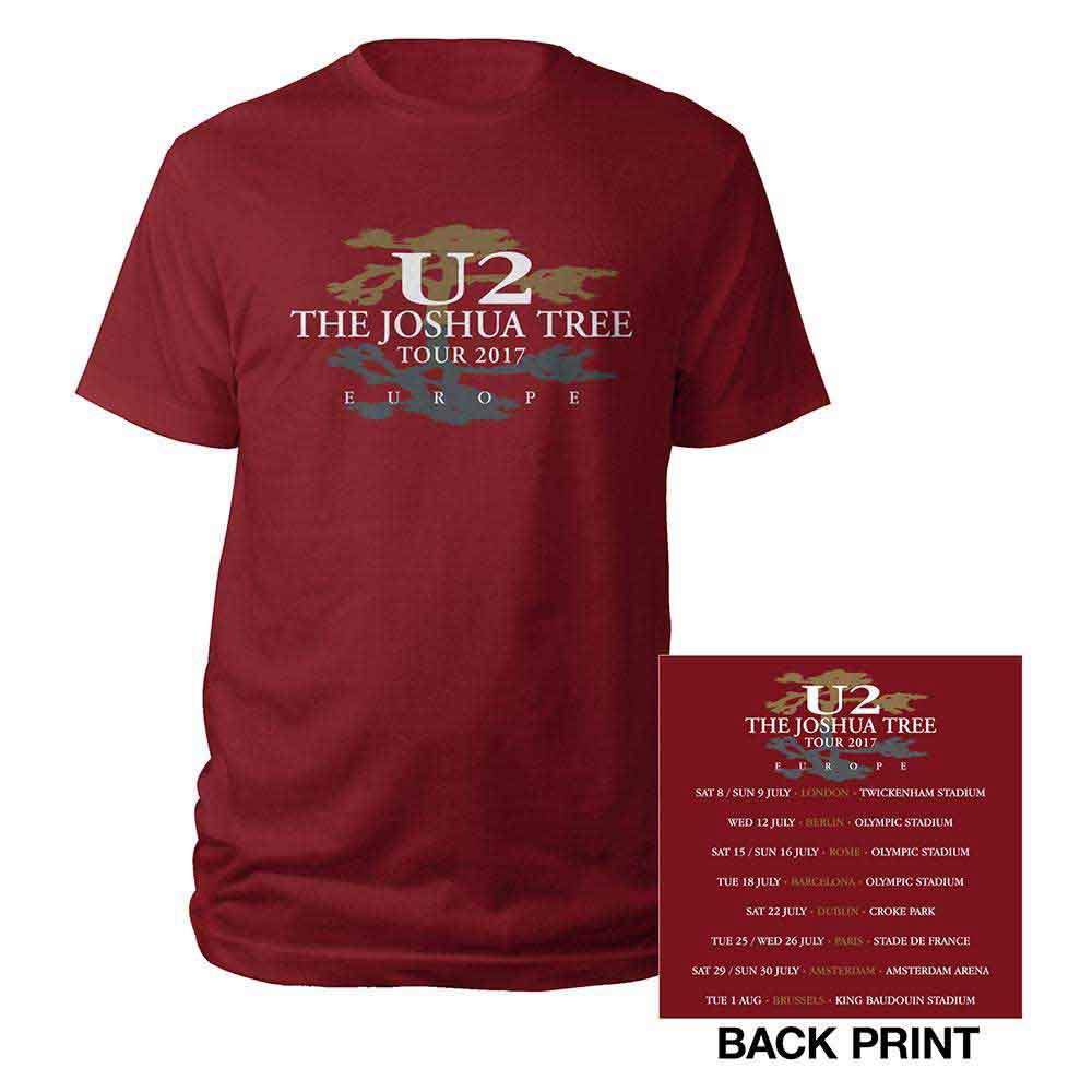U2 Joshua Tree 2017 [T-Shirt] Red