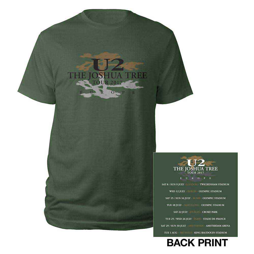 U2 Joshua Tree Logo 2017 [T-Shirt] Green