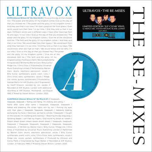 Ultravox - Re-Mixes (2Lp/Clear Vinyl) [Rsd 4.18.26] [Vinyl]