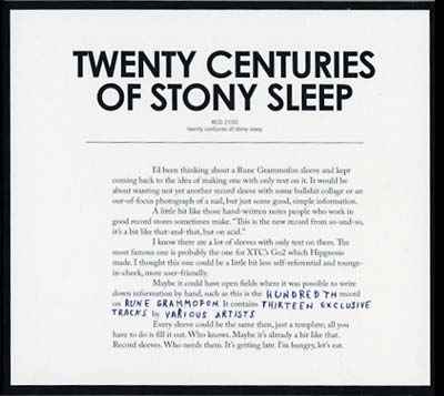 Twenty Centuries Of Stony Sleep [CD]