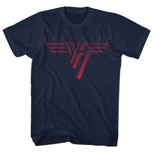 Van Halen Classic Red Logo [T-Shirt] Blue
