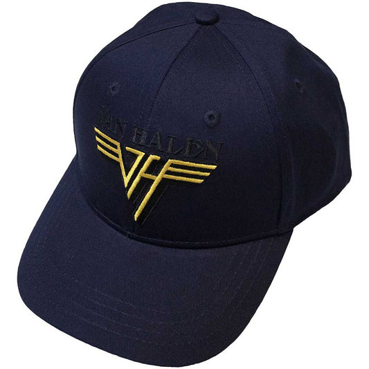 Van Halen Text & Yellow Logo [] Blue