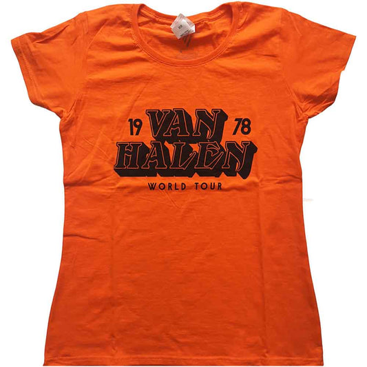 Van Halen World Tour '78 [T-Shirt] Orange