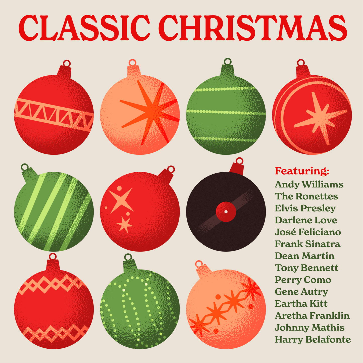 PRE-ORDER Various Artists - Classic Christmas [Vintage Ornament Red Vinyl] [Vinyl]