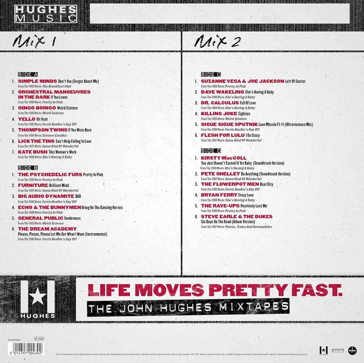Life Moves Pretty Fast: The John Hughes Mixtapes (140 Gram Black Vinyl) [Import] (2 Lp's) [Vinyl]