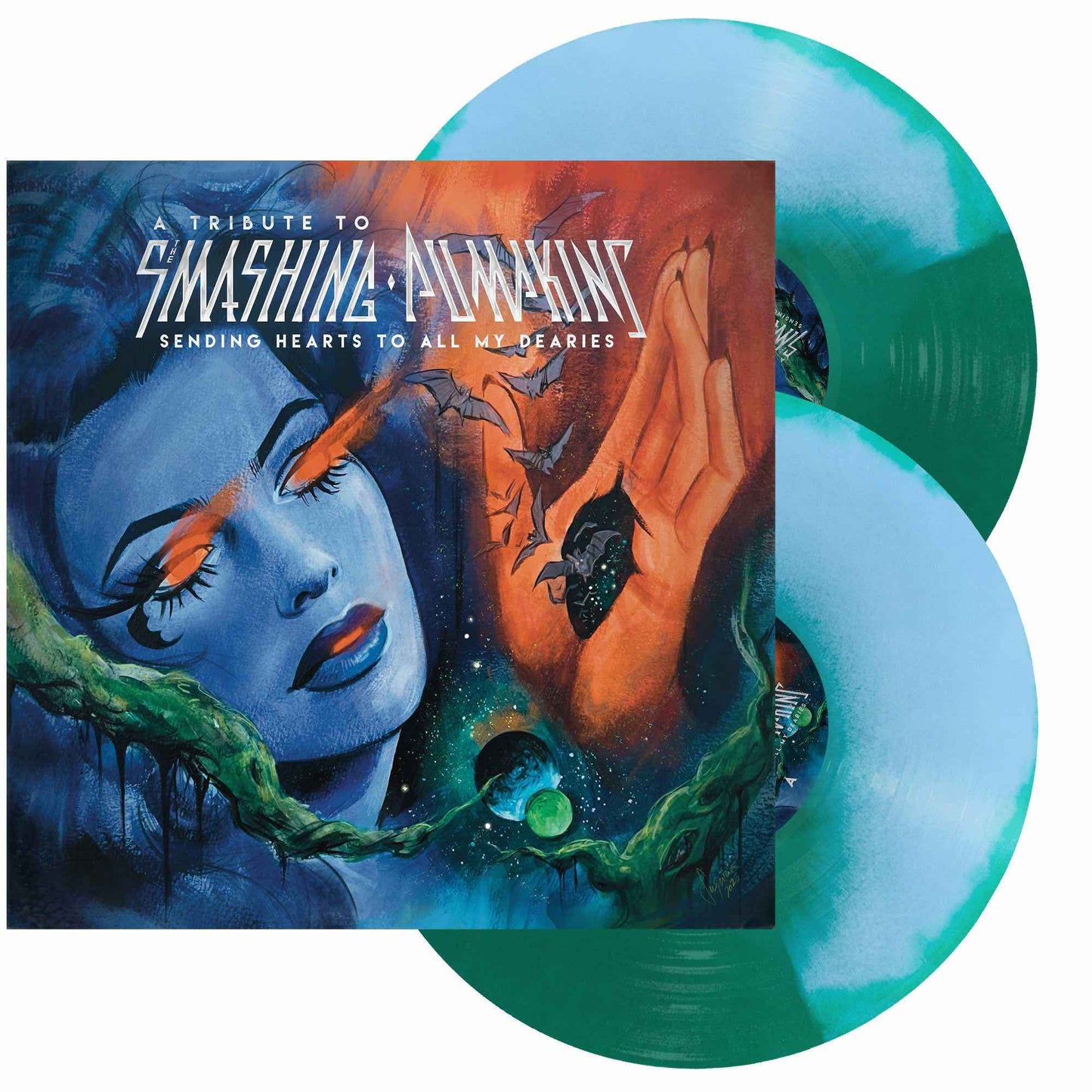 Various Artists - Sending Hearts To All My Dearies (Smashing Pumpkins Tribute) [Baby Blue + Green] [2LP] [Vinyl]