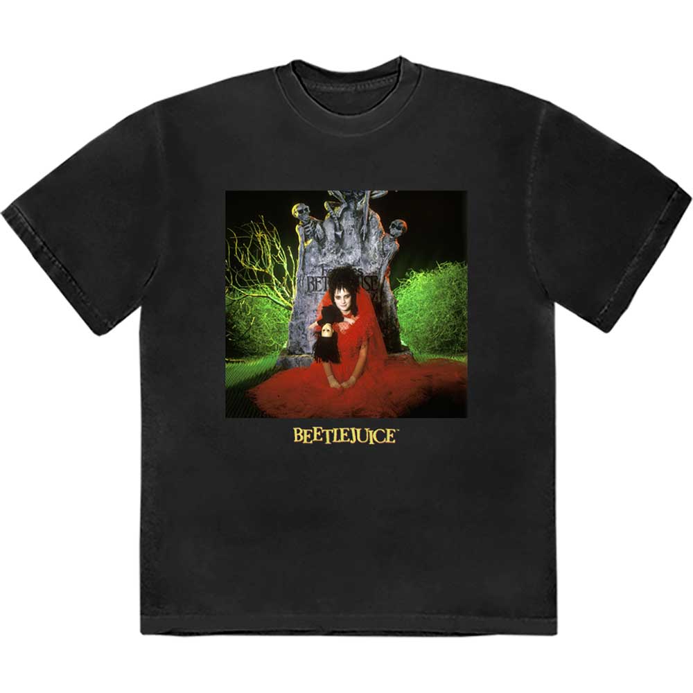 Warner Bros Beetlejuice Lydia Grave [T-Shirt] Black