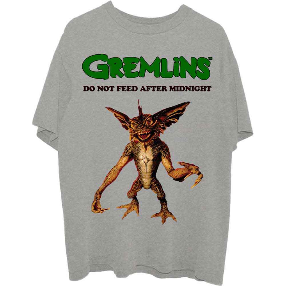 Warner Bros Gremlins Stripe Do Not Feed [T-Shirt] Grey