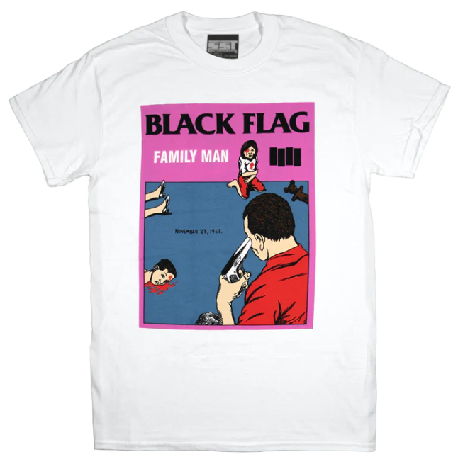 Black Flag Family Man [T-Shirt] White