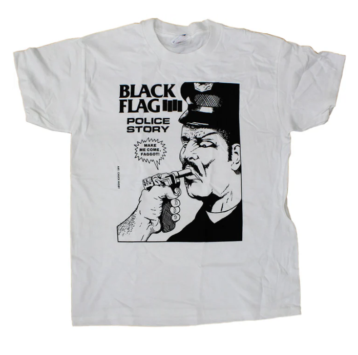 Black Flag Police Story [T-Shirt] - Rock Band Apparel