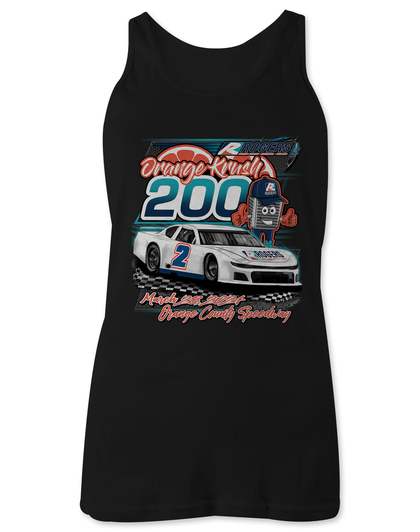 Orange Krush 200 Tank Tops