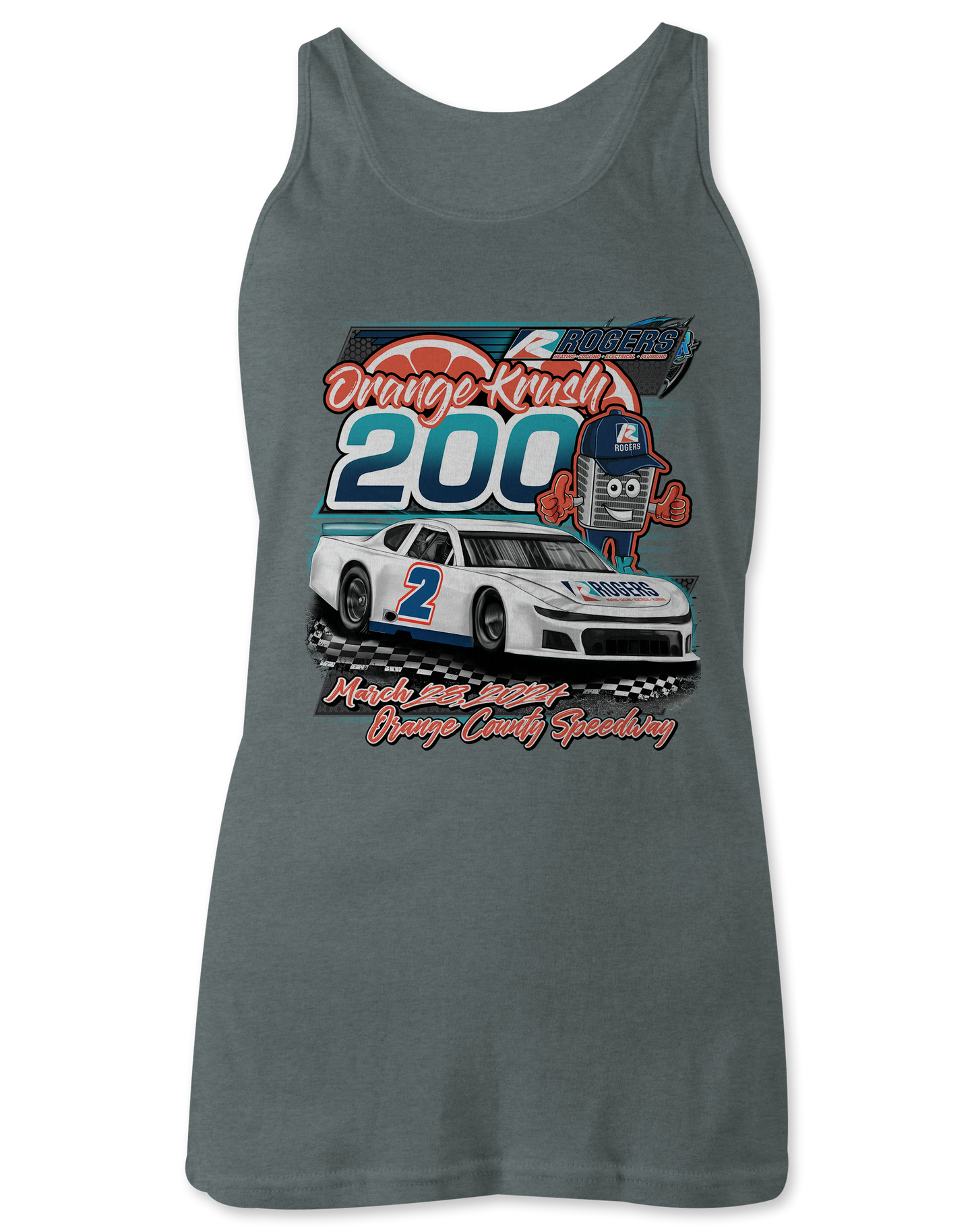 Orange Krush 200 Tank Tops