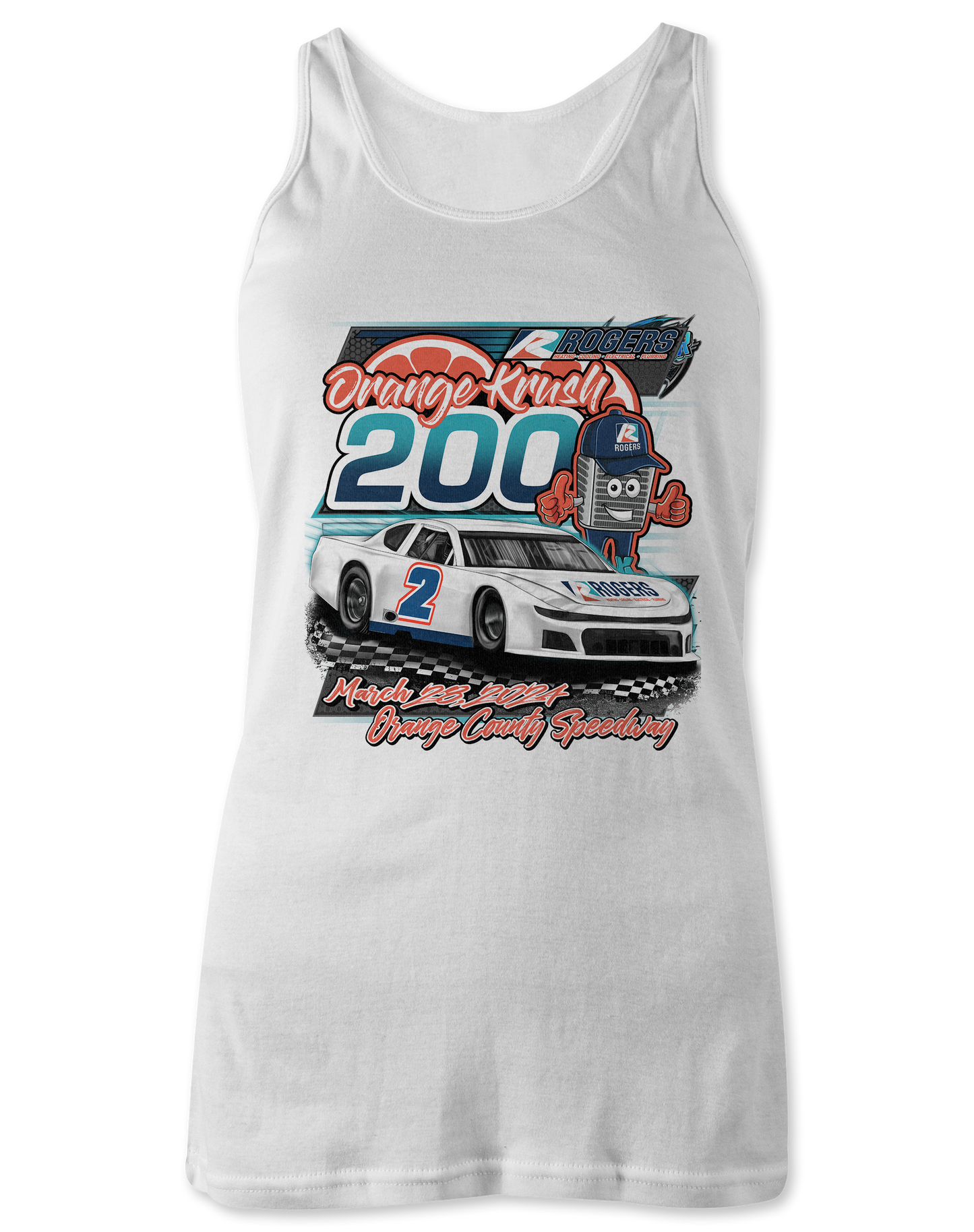 Orange Krush 200 Tank Tops
