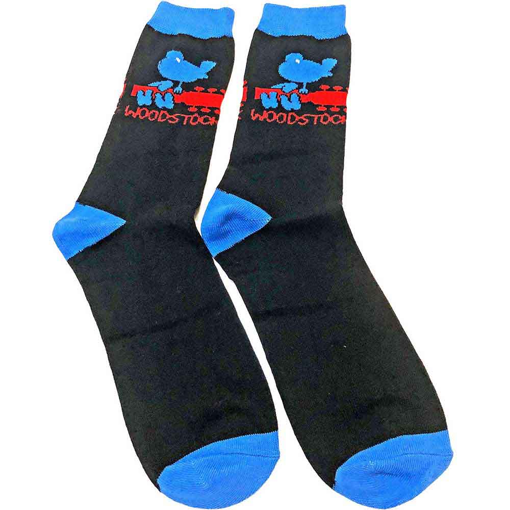 Woodstock Logo [Socks] - Rock Band Apparel