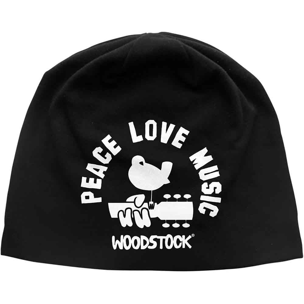 Woodstock Peace, Love, Music [Hat] - Rock Band Apparel