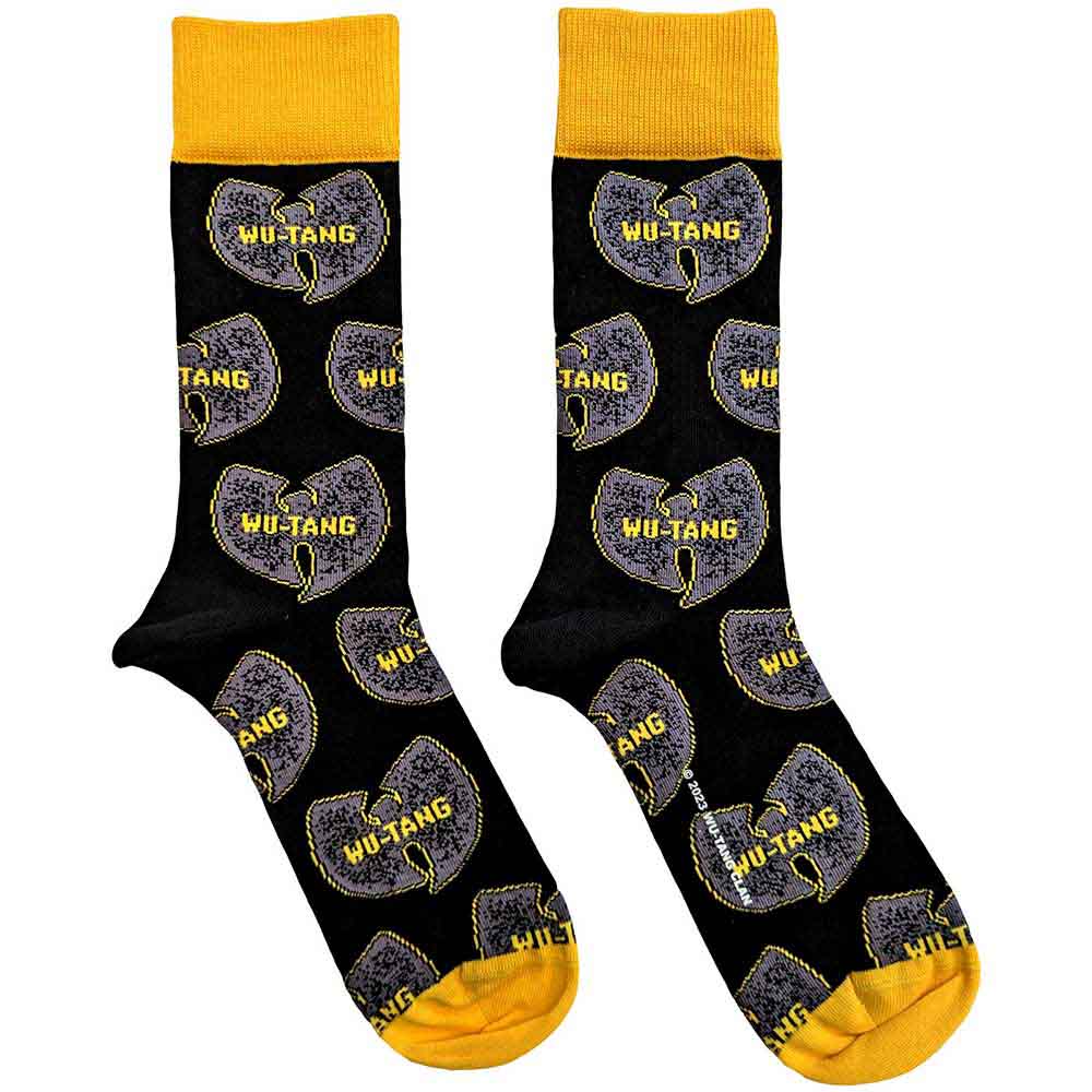Wu-tang Clan Grey Logos [Socks] - Rock Band Apparel