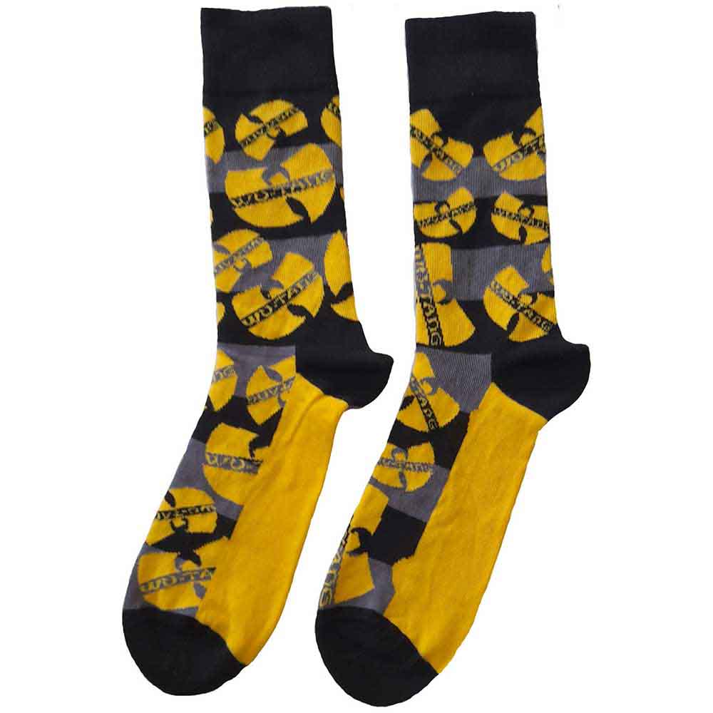 Wu-tang Clan Logos Yellow [Socks] - Rock Band Apparel