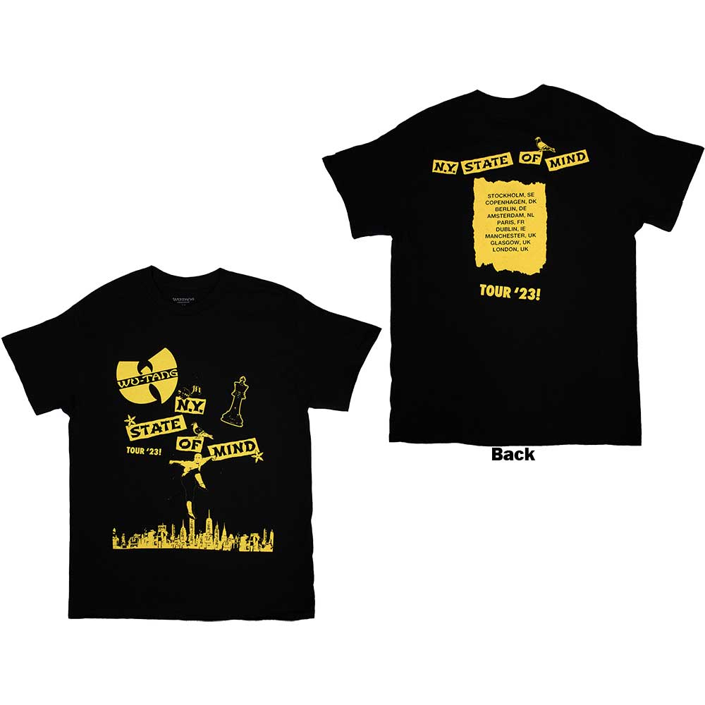 Wu-tang Clan Tour '23 NY State Of Mind [T-Shirt] - Rock Band Apparel