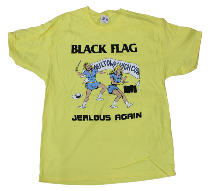 Black Flag Jealous Again [T-Shirt] Yellow