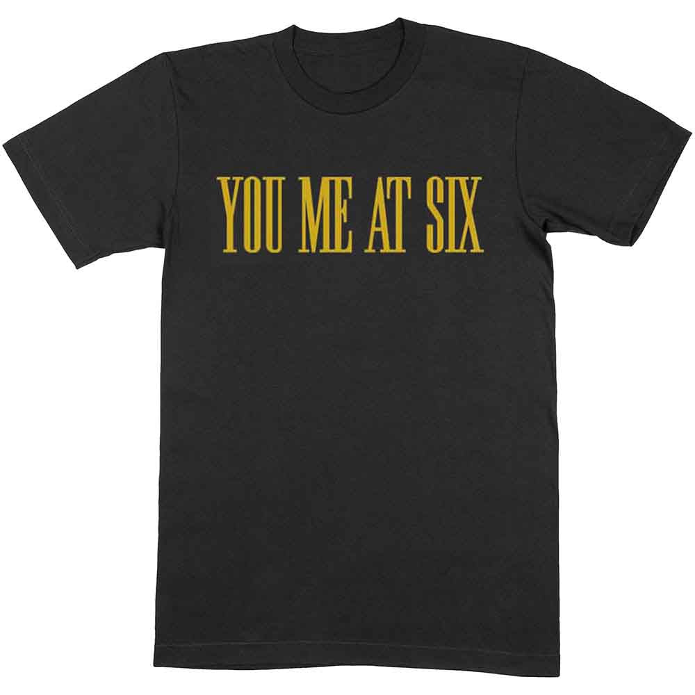 You Me At Six Yellow Text [T-Shirt] - Rock Band Apparel