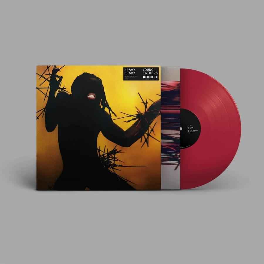 Young Fathers - Heavy Heavy (Indie Exclusive, Colored Vinyl, Red, 140 Gram Vinyl, Poster) [Vinyl]